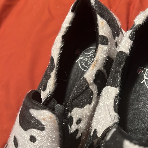Southern Fried Chics cow print slip ons - Picture 3 of 5